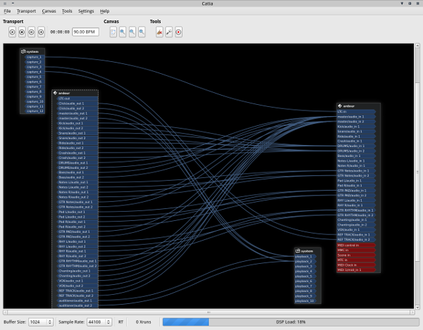 Image of Catia showing various connections