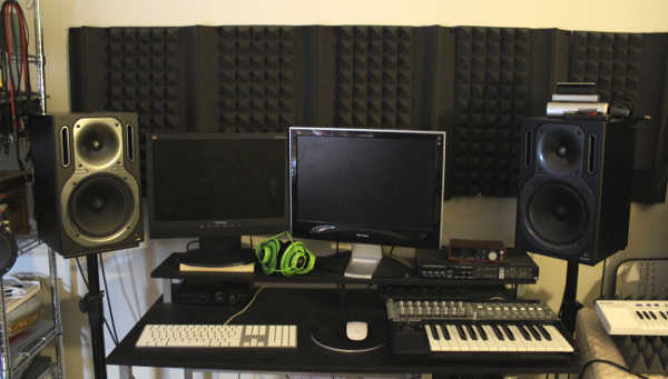 Computer music setup.